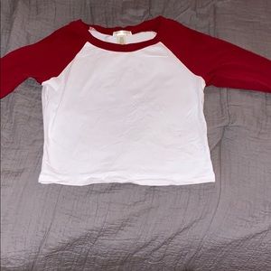 Baseball Tee Cropped Shirt